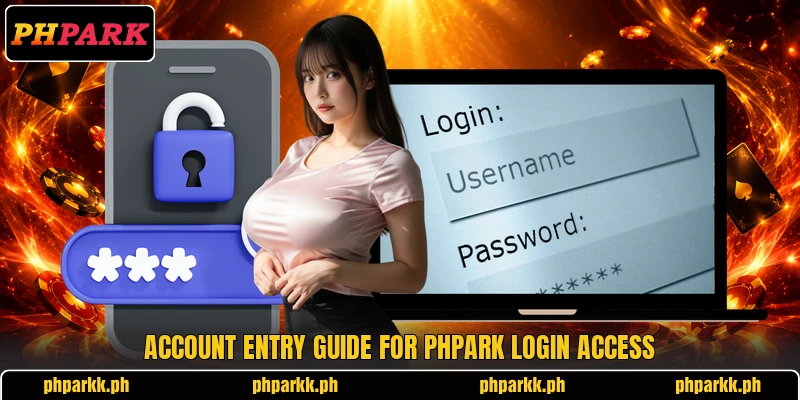 Account entry guide for PHPARK login access