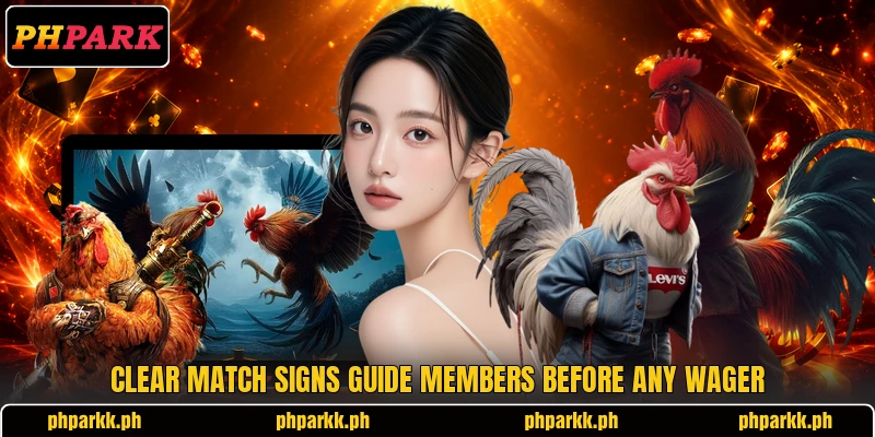 Clear match signs guide members before any wager Clear match signs guide members before any wager