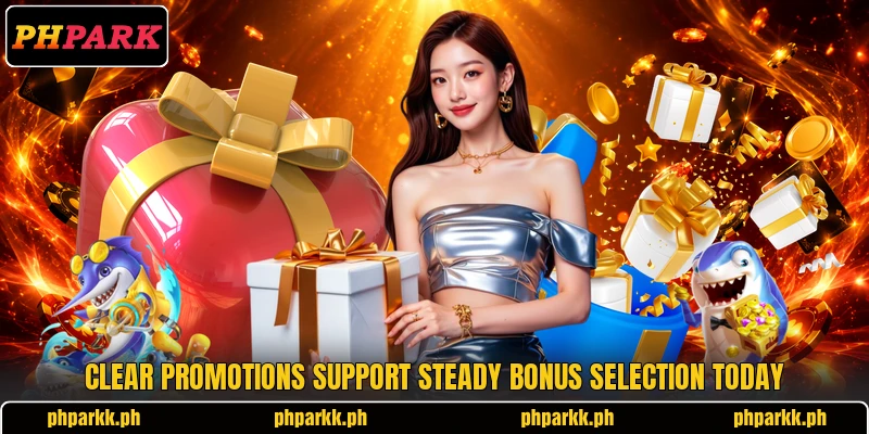Clear promotions support steady bonus selection today