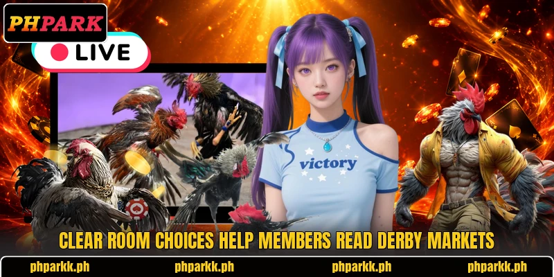 Clear room choices help members read derby markets