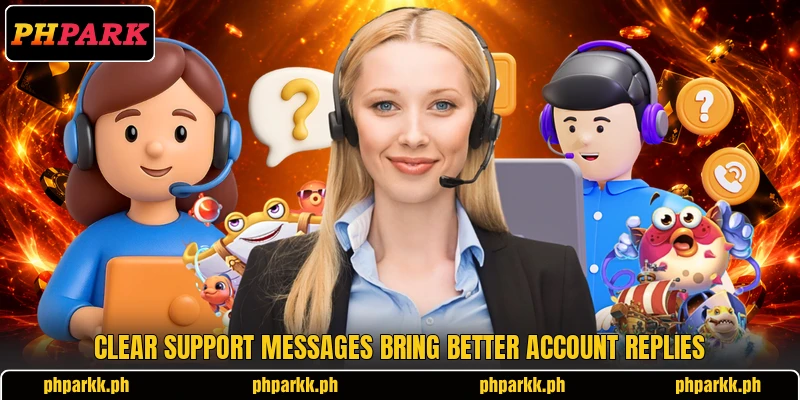 Clear support messages bring better account replies Clear support messages bring better account replies