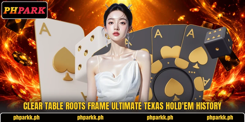 Clear table roots frame ultimate texas hold'em history