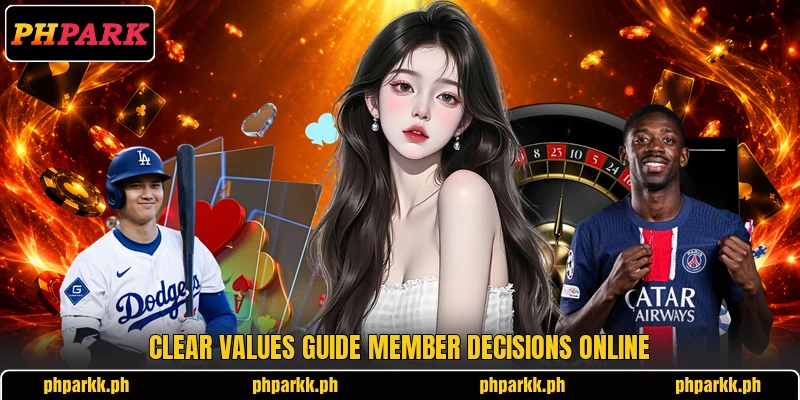 Clear values guide member decisions online