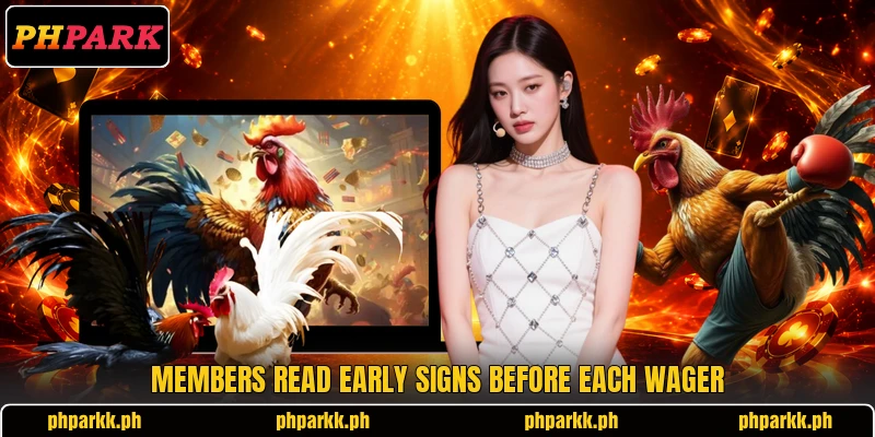 Members read early signs before each wager Members read early signs before each wager