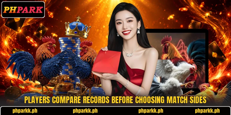 Players compare records before choosing match sides Players compare records before choosing match sides