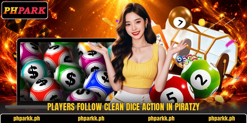Players follow clean dice action in Piratzy