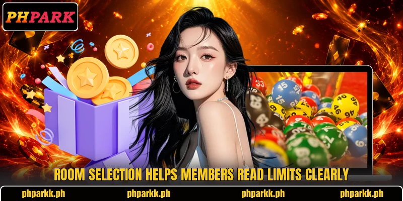 Room selection helps members read limits clearly