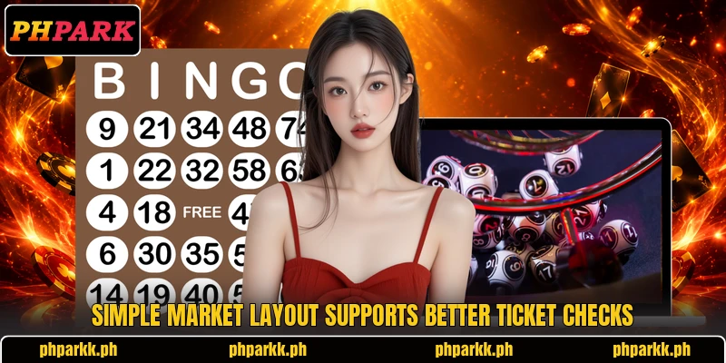 Simple market layout supports better ticket checks Simple market layout supports better ticket checks