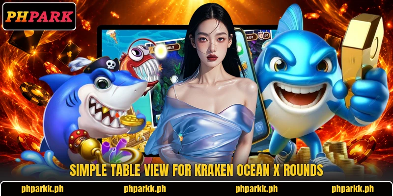 Simple table view for Kraken Ocean X rounds